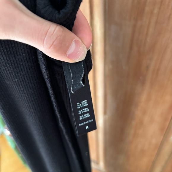 SKIMS
Soft Lounge Ribbed Long stretch-modal slip dress black - Picture 3 of 3